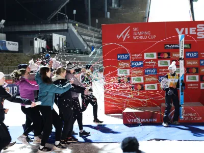 - Nika Prevc. - 21.03.2024. Finale Svetovnega pokala v smučarskih skokih za ženske v Planici. Foto: Bojan Velikonja