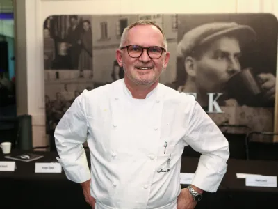 kuharski mojster in lastnik restavracije JB Janez Bratovž,- 17.10.2018 - kulinarični dogodek v Restavraciji "JB" v Ljubljani, //FOTO: Luka Cjuha.