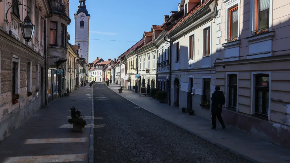 - 21.02.2023 - staro mestno jedro Kamnik. //FOTO: Bojan Velikonja