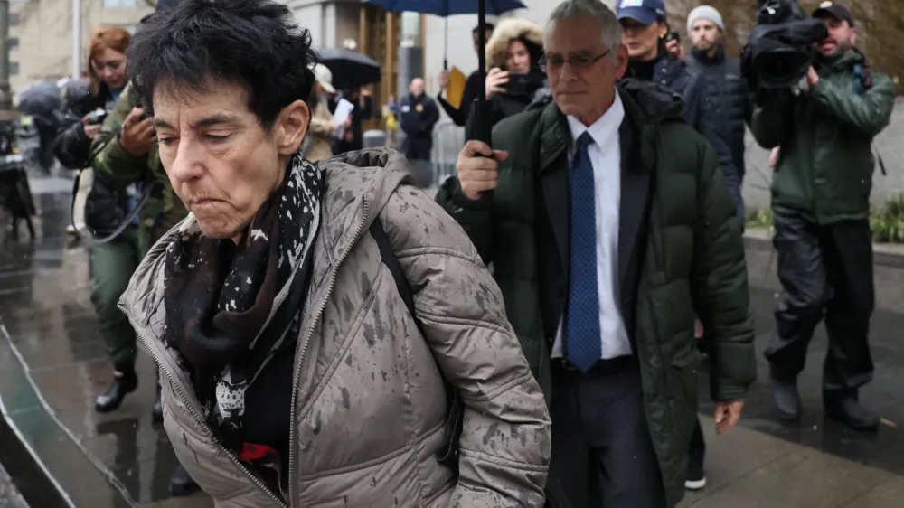Joseph Bankman and Barbara Fried walk outside the Federal Court after the sentencing of their son, former FTX Chief Executive Sam Bankman-Fried, who was found guilty on fraud charges over the collapse of the bankrupt cryptocurrency exchange, in New York City, U.S., March 28, 2024. REUTERS/Brendan McDermid