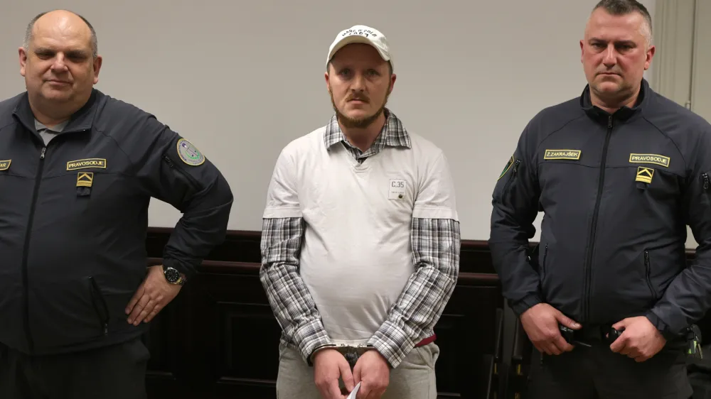 Petintridesetletni Boris Močnik je svojo vlogo v ropu priznal, partnerko Katjo Kup&scaron;ek pa razbremenil.