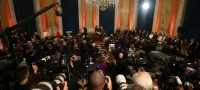 A general view during Portugal's new government swearing-in ceremony, at Ajuda Palace in Lisbon, Portugal April 2, 2024. REUTERS/Pedro Nunes