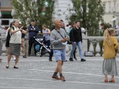 - Ljubljana - - 10.06.2022 - Turizem v Sloveniji &ndash; poletna turistična sezona - turisti - //FOTO: Jaka Gasar