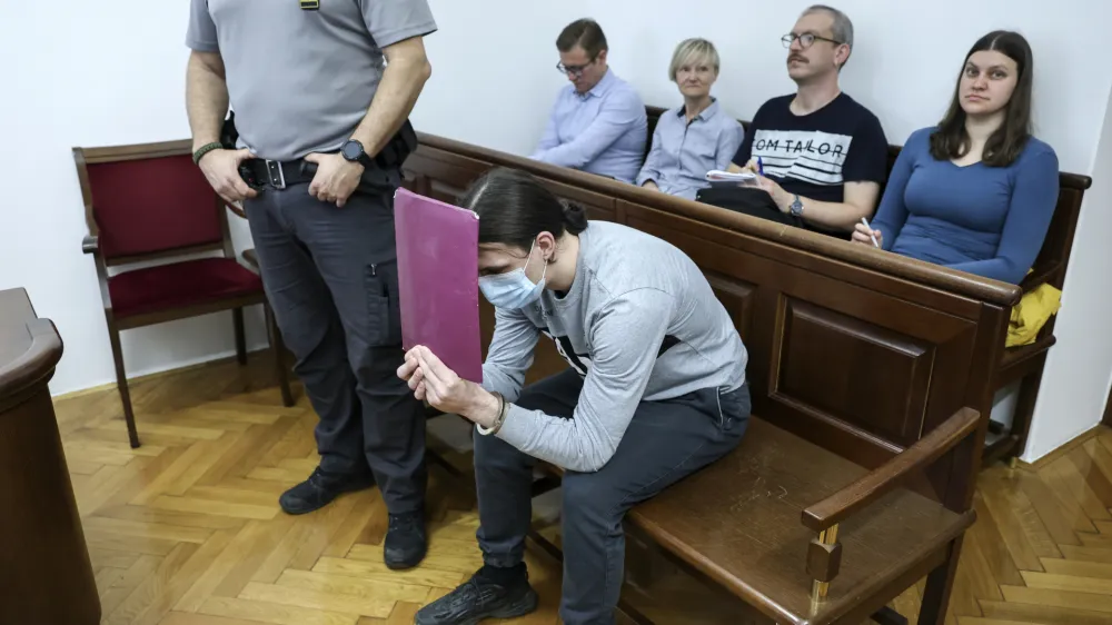 - 08. 04. 2024 - obtoženi Luka Bohnec, poskus uboja //FOTO: Jaka Gasar