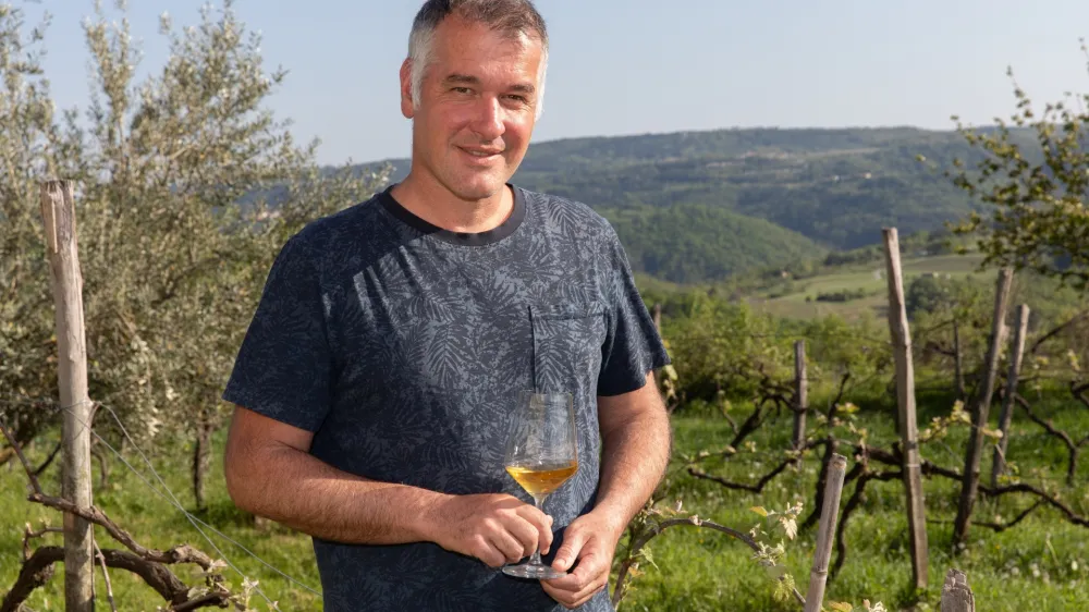 Ga&scaron;per Čehovin: Vinski posel jemljem kot neke vrste antipod poslovnega in informacijskega sveta. Sem seveda strasten do tehnologij, vendar gre pri vinu za zaupanje lastnim občutkom in lastni viziji, ki ni nujno podkrepljena s &scaron;tevilkami. F Jaka Jera&scaron;a