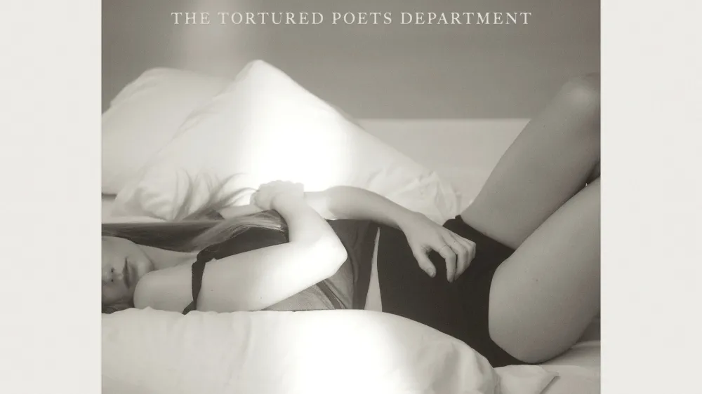 This cover image released by Republic Records show "The Tortured Poets Department" by Taylor Swift. (Republic Records via AP)