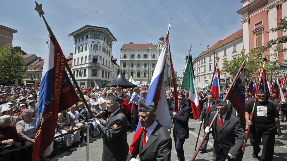 - Proslava ob 70. obletnici OF v organizaciji Zveze zdruenj borcev za vrednote NOB Slovenije -//Foto: Luka Cjuha