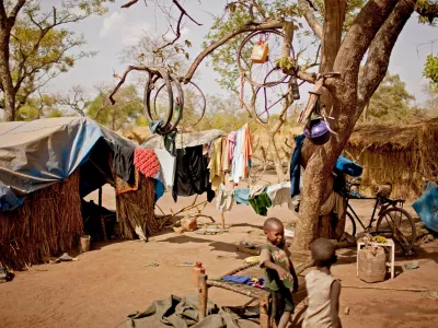 Afrika vas afričani otroci