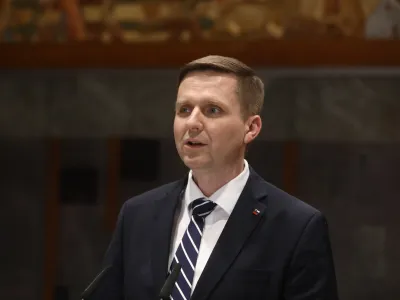 novi predsednik državnega zbora Igor Zorčič (SMC)- 05.03.2020 &ndash; Državni zbor &ndash; 16. redna seja DZ - poslanci potrdili dosedanjega vodjo poslanske skupine SMC Igorja Zorčiča za novega predsednika DZ, .//FOTO: Luka Cjuha