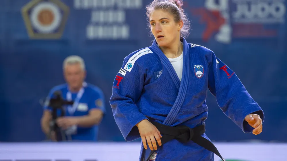 Hrvaska, Zagreb.Evropsko prvenstvo v judu v Zagrebu.Slovenska judoistka Andreja Leski.