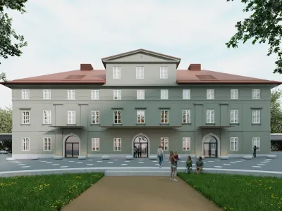 Izbrani izvajalec bi po sklenitvi pogodbe lahko takoj začel gradbena dela, saj je občina gradbeno dovoljenje pridobila že lani. Vir:&nbsp;Scapelab