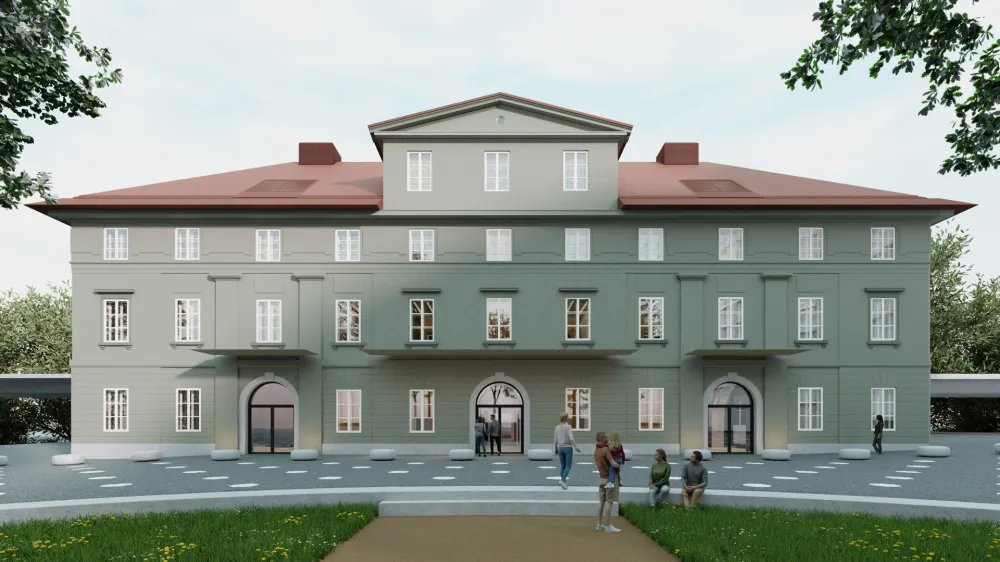 Izbrani izvajalec bi po sklenitvi pogodbe lahko takoj začel gradbena dela, saj je občina gradbeno dovoljenje pridobila že lani. Vir:&nbsp;Scapelab