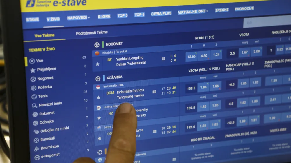 - 22.06.2023 &ndash; simbolična fotografija: &Scaron;portna Loterija, E-stave, &scaron;portne stave, //FOTO: Luka Cjuha