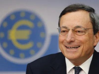 President of European Central Bank Mario Draghi listens to questions during a news conference in Frankfurt, Germany, Thursday, Sept. 6, 2012, following a meeting of the ECB governing council on the European financial crisis. (AP Photo/Michael Probst)