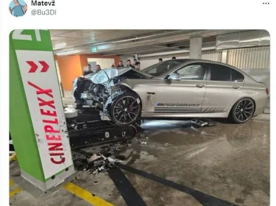 Rudnik, nakupovalni center Supernova, driftanje, nesreča