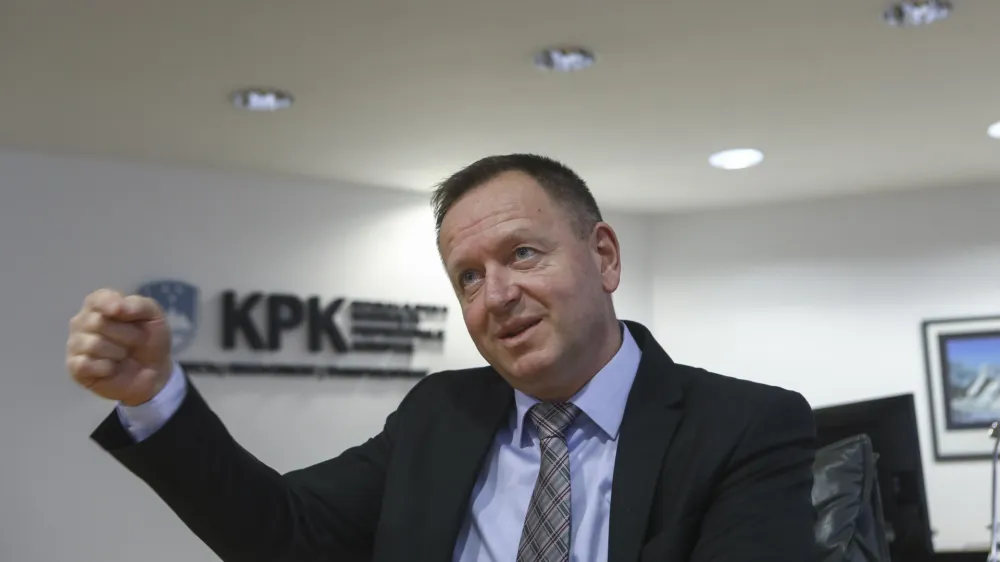 - 28.11.2023 - Predsednik Komisije za preprečevanje korupcije KPK dr. Robert &Scaron;umi //FOTO: Luka Cjuha