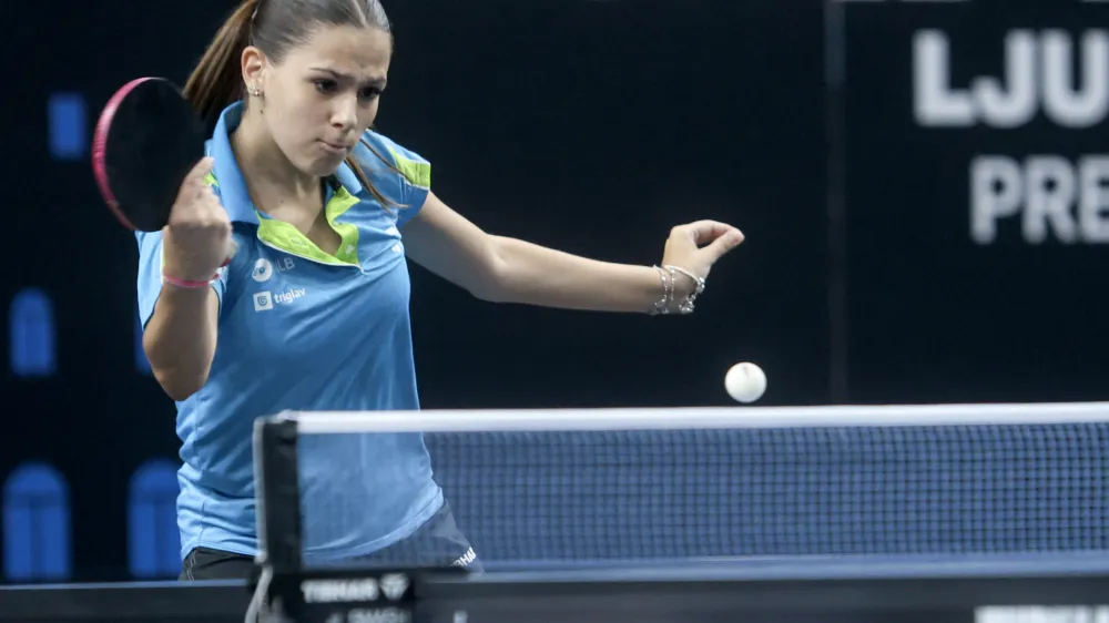 Sara Tokič- 05.07.2023 &ndash; namizni tenis - mednarodni turnir WTT Star Contender v Ljubljani - //FOTO: Jaka Gasar