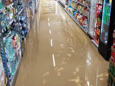 Zalita trgovina. PGD Kristan Vrh