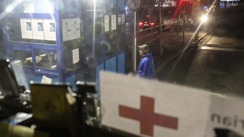 Ukrajinski gofer Andriy Medvid - mejni prehod Zahony- 07.03.2022 &ndash; Vojna v Ukrajini - humanitarni kamion - Ljubljana - Užgorod //FOTO: Jaka Gasar