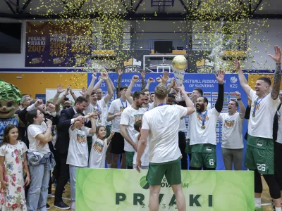 - 29. 05. 2024 - finalna tekma državnega prvenstva v ko&scaron;arki med Helios Domžale in Cedevita Olimpija - Olimpija je osvojila naslov državnega prvaka //FOTO: Jaka Gasar