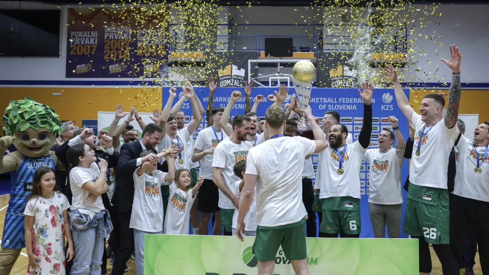 - 29. 05. 2024 - finalna tekma državnega prvenstva v ko&scaron;arki med Helios Domžale in Cedevita Olimpija - Olimpija je osvojila naslov državnega prvaka //FOTO: Jaka Gasar