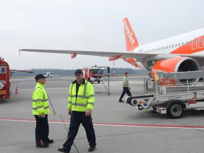 - letalo flote EasyJet - britanski nizkocenovni letalski prevoznik- 16.10.2018 &ndash; Letali&scaron;če Jožeta Pučnika Brnik &ndash; Aerodrom Ljubljana - Fraport Slovenija - //FOTO: Jaka Gasar