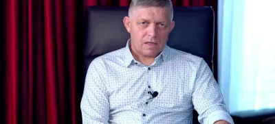 Slovak Prime Minister Robert Fico addresses the nation for the first time after the shooting, before the EU Parliamentary Election, in Bratislava, Slovakia, in this screengrab taken from a social media video released on June 5, 2024. Robert Fico via Facebook/via REUTERS THIS IMAGE HAS BEEN SUPPLIED BY A THIRD PARTY.