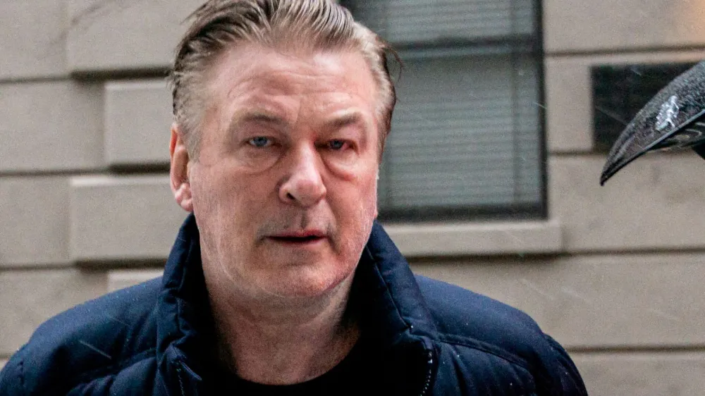 FILE PHOTO: Actor Alec Baldwin departs his home, as he will be charged with involuntary manslaughter for the fatal shooting of cinematographer Halyna Hutchins on the set of the movie "Rust", in New York, U.S., January 31, 2023. REUTERS/David 'Dee' Delgado/File Photo