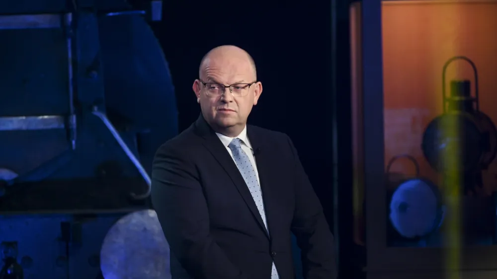 Klemen Gro&scaron;elj- 03.06.2024 - predvolilno soočenje predstavnikov osmih kandidatnih list, ki kandidirajo na evropskih volitvah; POP TV, LJUBLJANA