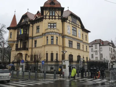 - Ameri&scaron;ka in Ruska ambasada v Ljubljani - 25.02.2022 - Veleposlani&scaron;tvo Združenih držav Amerike (ZDA) v Sloveniji, Pre&scaron;ernova cesta 31 v Ljubljani, //FOTO: Jaka Gasarr