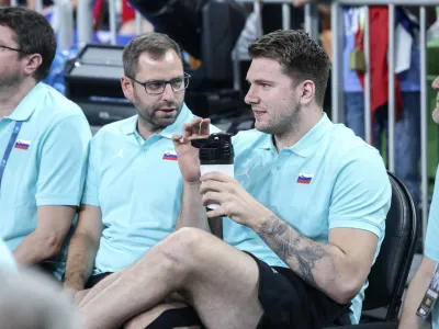 Luka Dončič- 25.06.2024 - zadnja pripravljalna tekma mo&scaron;ke reprezentance Slovenije proti Litvi. Ko&scaron;arka Slovenija: Litva //FOTO: Jaka Gasar