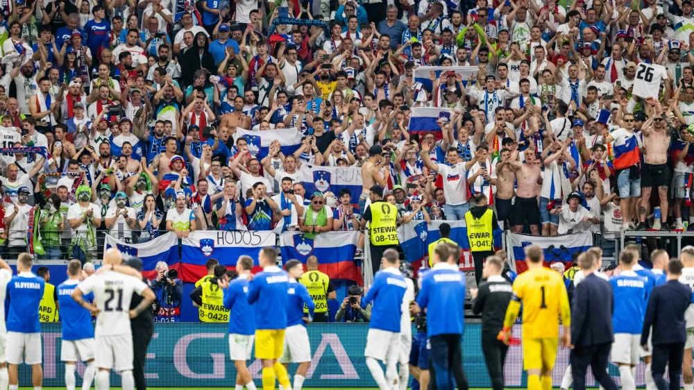 Nemcija, Frankfurt.Tekma osmine finala evropskega prvenstva v nogometu med Slovenijo in Portugalsko.