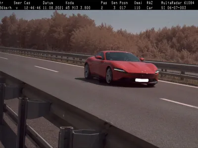 ferrari, divjanje, hitrost, pomurska avtocesta