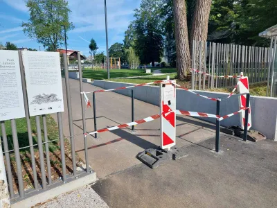 Največji kranjski park ostaja do nadalnjega zaprt za obiskovalce.&nbsp;