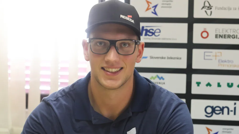 Kristijan Čeh,13.07.2021. sprejem dobitnikov slovenskih medalj na evropskem prvenstvu do 23 let Kristjana Čeha (zlato v metu diska), Klare Lukan (srebro v teku na 5000 metrov) in Lie Apostolovski (bron v skoku v vi&scaron;ino),//FOTO: Bojan Velikonja