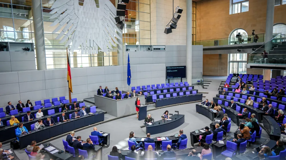 05 July 2024, Berlin: A&nbsp;general view during a plenary session at the German Parliament (Bundestag). Photo: Kay Nietfeld/dpa