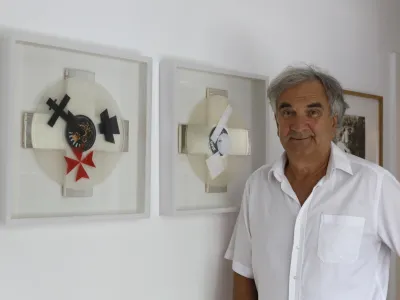 09.07.2024 - Du&scaron;an Mandič, slikar, umetnik IRWINFoto: LUka Cjuha