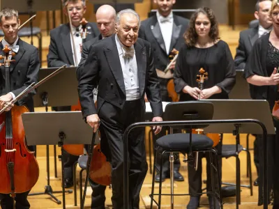 Zubin Mehta, indijski dirigent - prejemnik državnega odlikovanja zlati red za zasluge za vrhunski prispevek na področju glasbene poustvarjalnosti in navdihujoča prizadevanja, da z glasbo povezuje ljudi in narode - 05.09.2019 - 67. Ljubljana festival 2019 &ndash; koncert Izraelskega filharmoničnega orkestra pod taktirko Zubina Mehte //FOTO: Matjaž Ru&scaron;t
