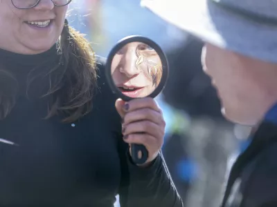 navijači - ogledalo - 19.03.2016 - Planica 2016. - FIS Finale svetovnega pokala v smučarskih skokih - ekipna tekma -   //FOTO: Jaka Gasar / Foto: Jaka Gasar