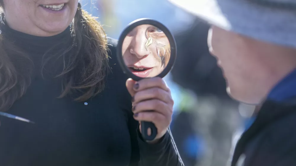 navijači - ogledalo - 19.03.2016 - Planica 2016. - FIS Finale svetovnega pokala v smučarskih skokih - ekipna tekma -   //FOTO: Jaka Gasar / Foto: Jaka Gasar