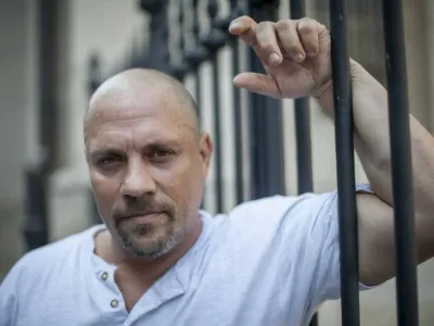 Boris Dežulović, hrva&scaron;ki novinar in književnik, Dnevnikov kolumnist    ///FOTO: Luka CjuhaOPOMBA: ZA OBJAVO V PRILOGI  DNEVNIKOV OBJEKTIV - INTERVJU 2015.