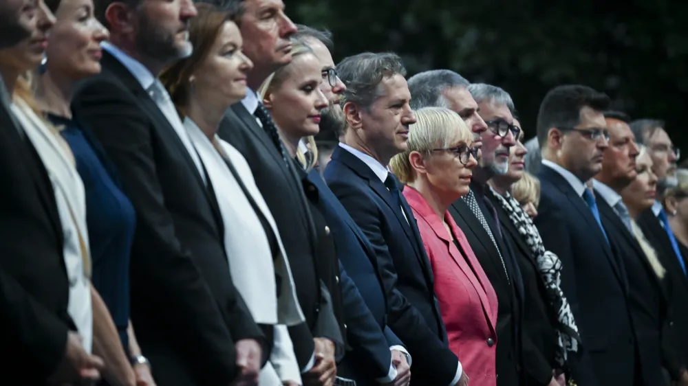 Robert Golob Nata&scaron;a Pirc Musar- 09.05.2024 - Državna proslava ob 20. obletnici vstopa Slovenije v EU, Nova Gorica. 