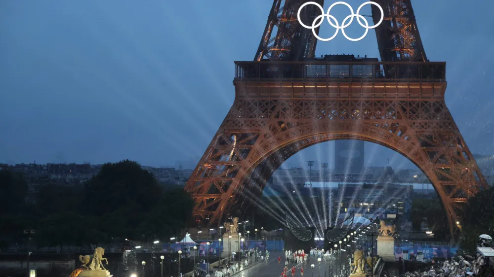 Francija, Pariz.Poletne olimpijske igre 2024 v Parizu.Slovesnost ob zacetku olimpijskih iger 2024 v Parizu.