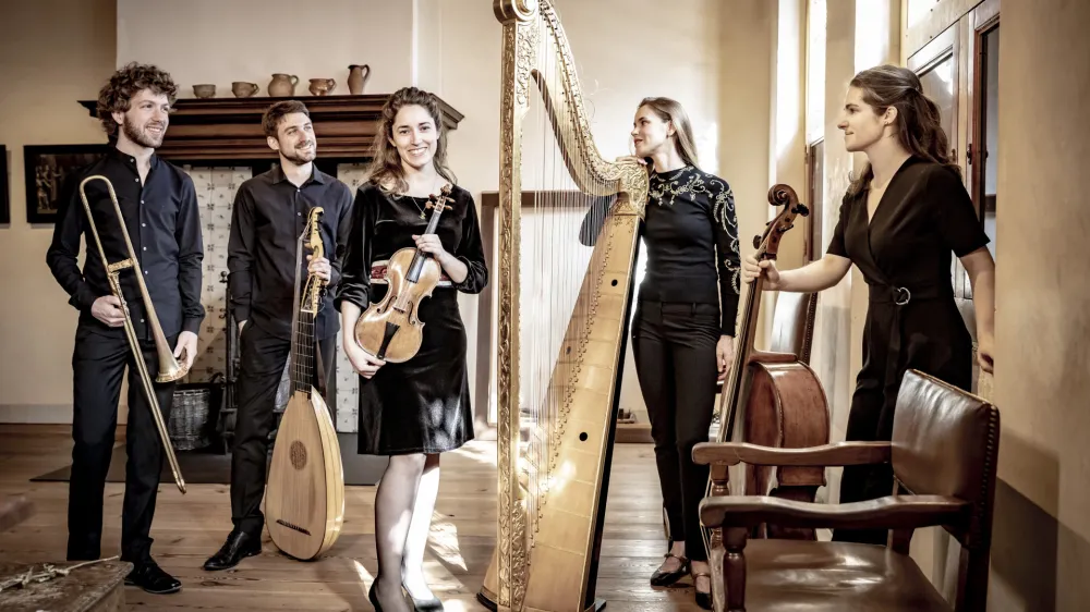 42. Festival Radovljica 2024 se bo začel 10. avgusta z nastopom zasedbe Castello Consort, program so naslovili &raquo;Symphoniae&laquo; &ndash; Glasba Nizkih dežel. Foto: Foppe Schut