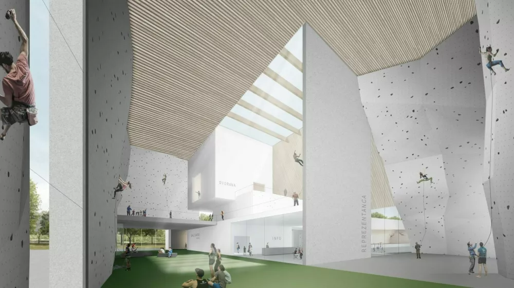 V centru plezalnih &scaron;portov so načrtovane tako notranje kot zunanje plezalne stene. Foto:&nbsp;&nbsp;MOL&nbsp;