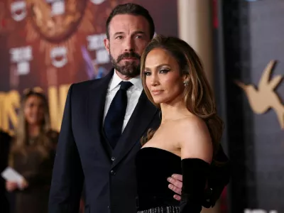 FILE PHOTO: Ben Affleck and cast member Jennifer Lopez attend a premiere for the film "This Is Me... Now: A Love Story" in Los Angeles, California, U.S. February 13, 2024. REUTERS/Mario&nbsp;Anzuoni/File Photo