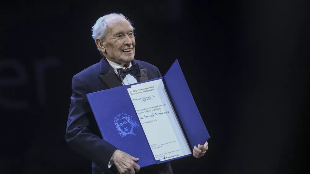 baletni plesalec, koreograf, režiser, publicist in pedagog dr. Henrik Neubauer.7.02.2024 - osrednja državna slovesnost na predvečer kulturnega praznika s podelitvijo Pre&scaron;ernovih nagrad in nagrad Pre&scaron;ernovega sklada, na kateri bo slavnostni govornik predsednik upravnega odbora Pre&scaron;ernovega sklada FOTO: Luka Cjuha