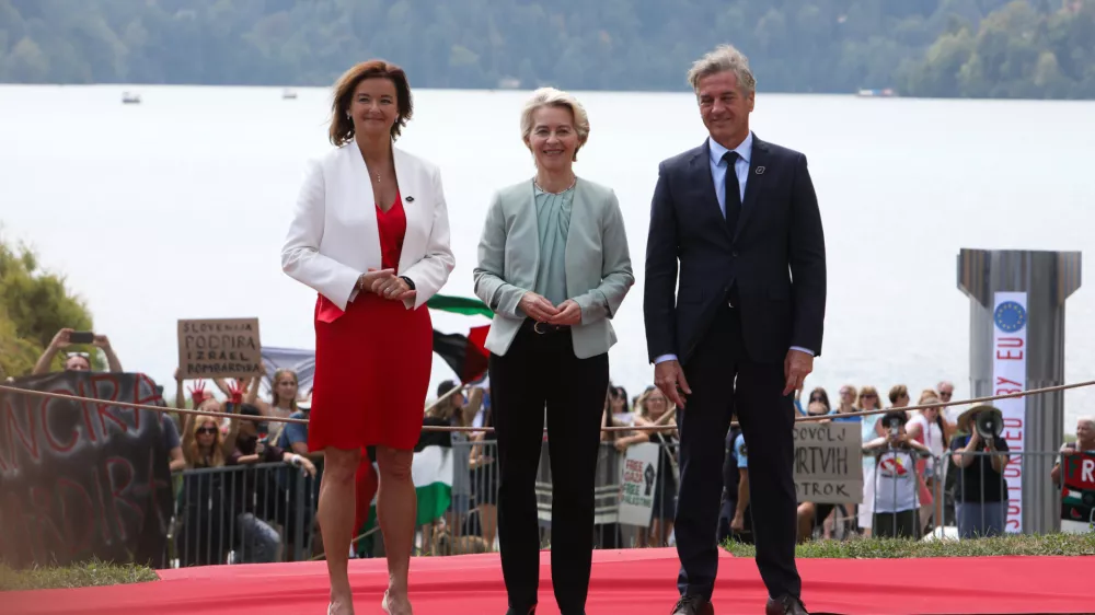 - Ur&scaron;ula Von Der Lyen. 02.09.2024. Blejski strate&scaron;ki forum. Foto:Bojan Velikonja