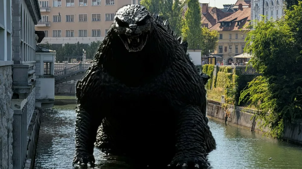 Godzilla v Ljubljanici.