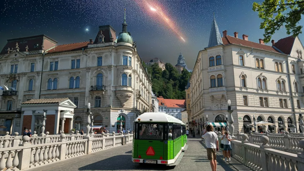 Meteor nad Ljubljano.